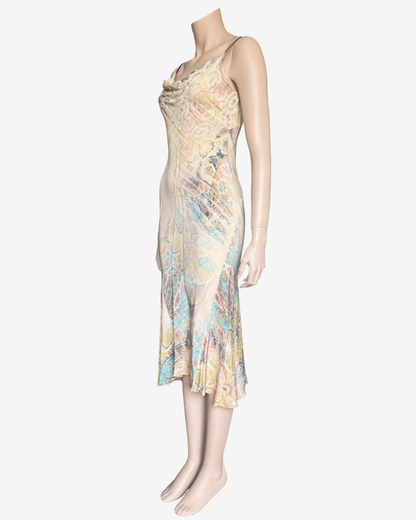 Roberto Cavalli S/S2002 Long Mermaid Silk Dress