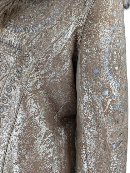 Roberto Cavalli Fall 2006 Fur Gold Embellished Jacket