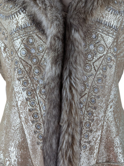 Roberto Cavalli Fall 2006 Fur Gold Embellished Jacket